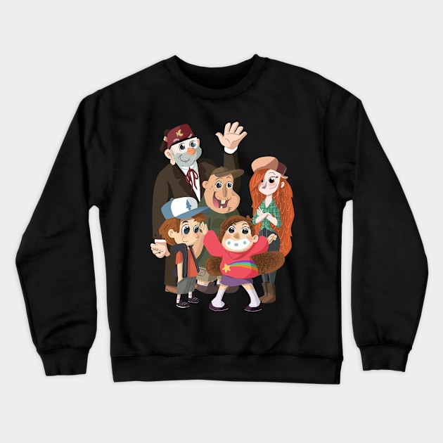 Gravity Falls Crewneck Sweatshirt by davidpavon